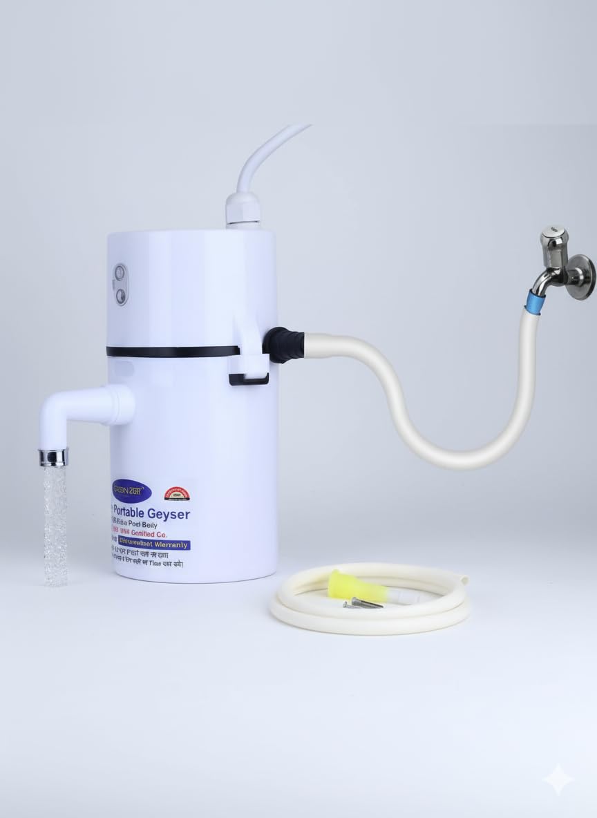Instant Mini Water Heater (Geyser) – Hot Water in Seconds, Super Portable