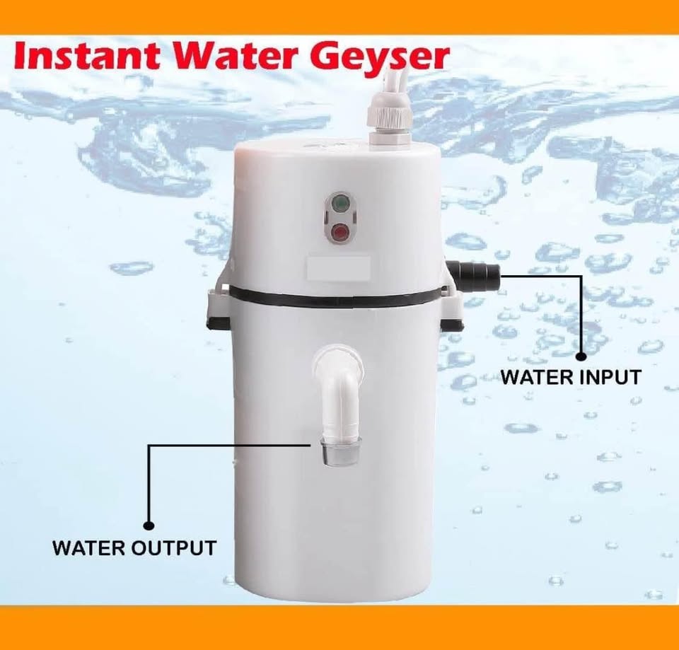 Instant Mini Water Heater (Geyser) – Hot Water in Seconds, Super Portable