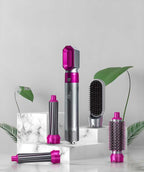 5 in 1 Hair Styler for Women - Multifunctional Hot Air Brush with Detachable Heads