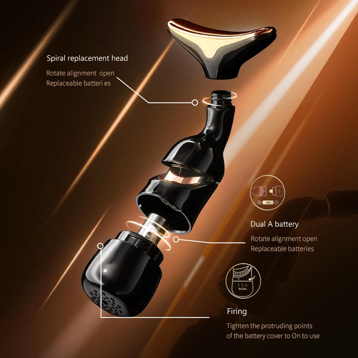 Facial Massager for Face and Neck, 3-in-1 Face Massager