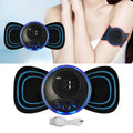 Wireless EMS Mini Body Massager Machine Portable Butterfly Massager for Blood Circulation, Pain Relief with 8 Modes & 19 Strength