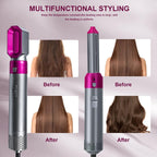 5 in 1 Hair Styler for Women - Multifunctional Hot Air Brush with Detachable Heads