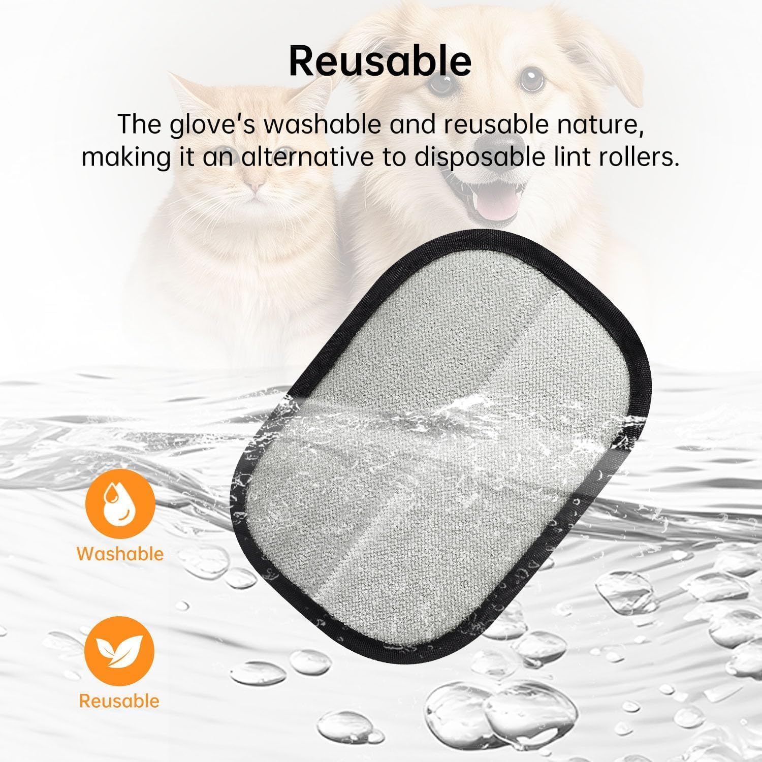 Pet Hair Remover Glove – Reusable Electrostatic Pet Hair Removal Glove