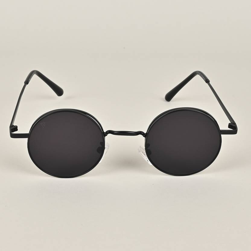 UV Protection Coating Round Sunglasses for Men and Women Classic Metal Sun Glasses